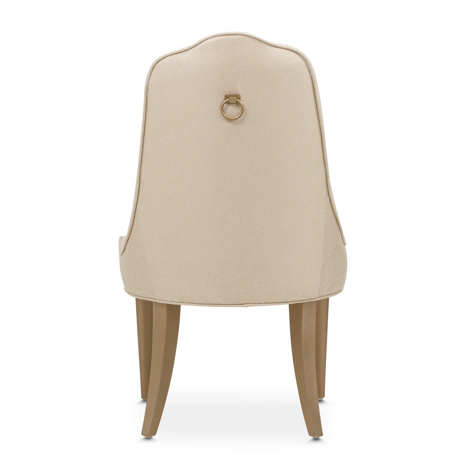 Michael Amini Malibu Crest Crotch Mahogany Side Chair - Set of 2 - Image 8