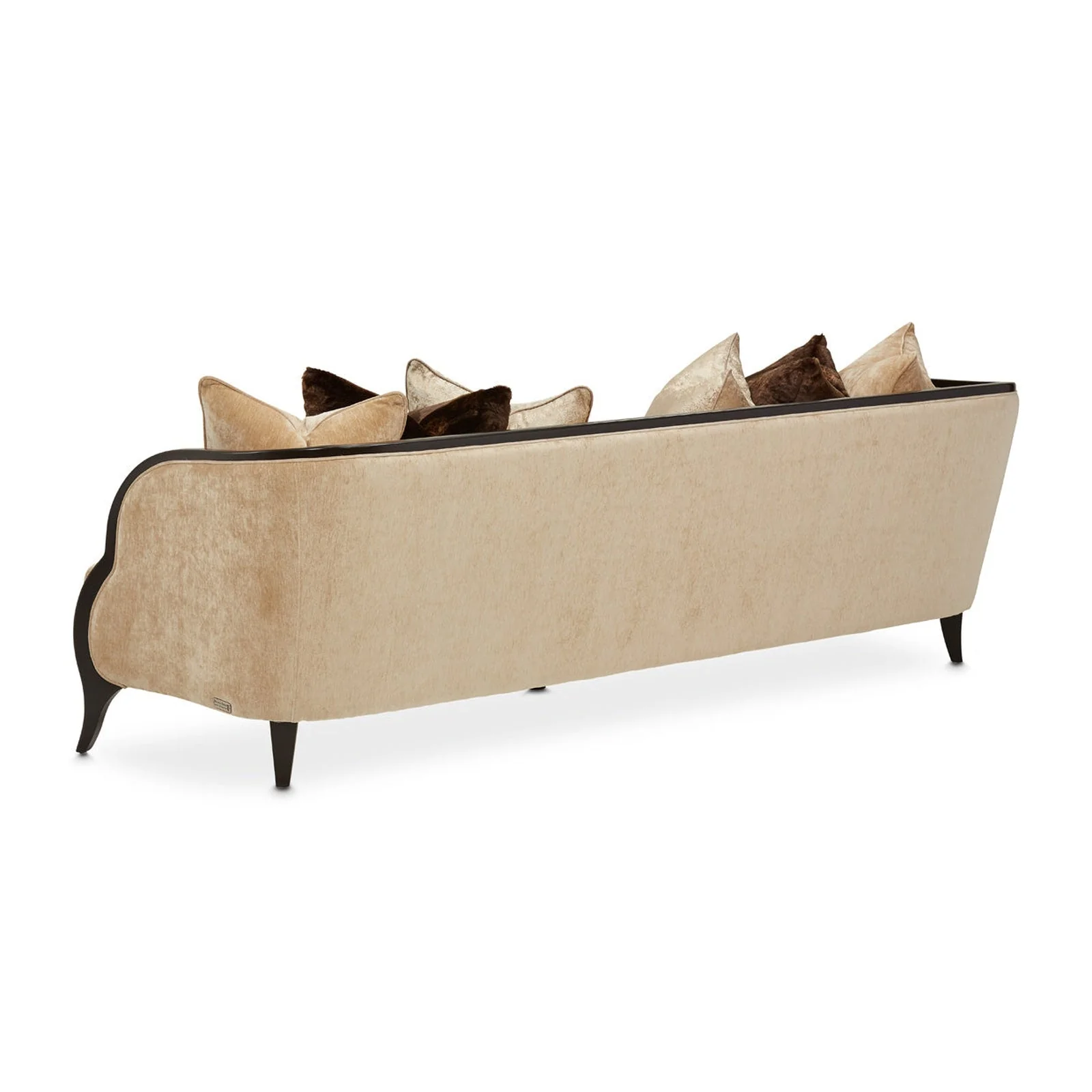 Michael Amini Malibu Crest Crotch Mahogany Sofa - Image 10