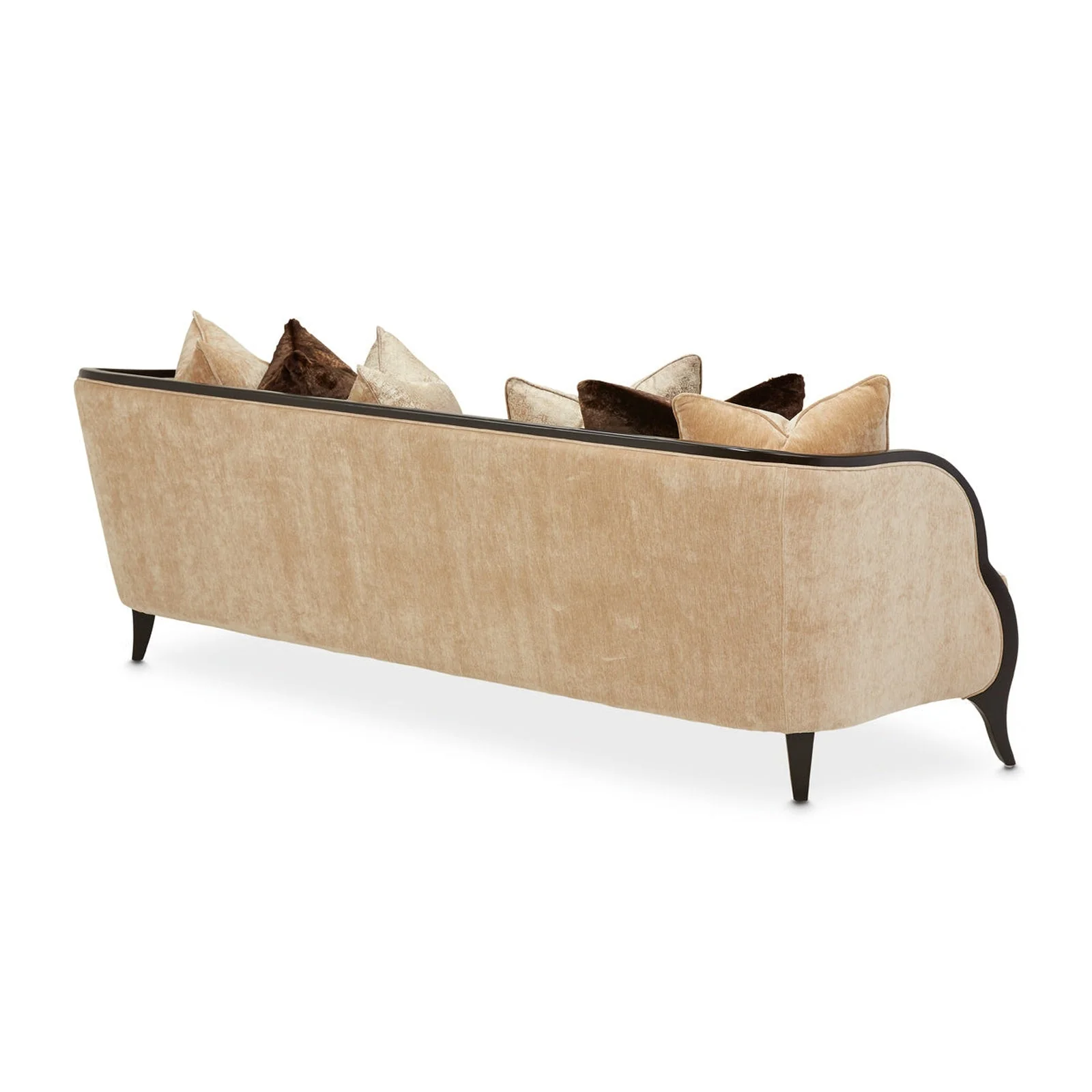 Michael Amini Malibu Crest Crotch Mahogany Sofa - Image 8