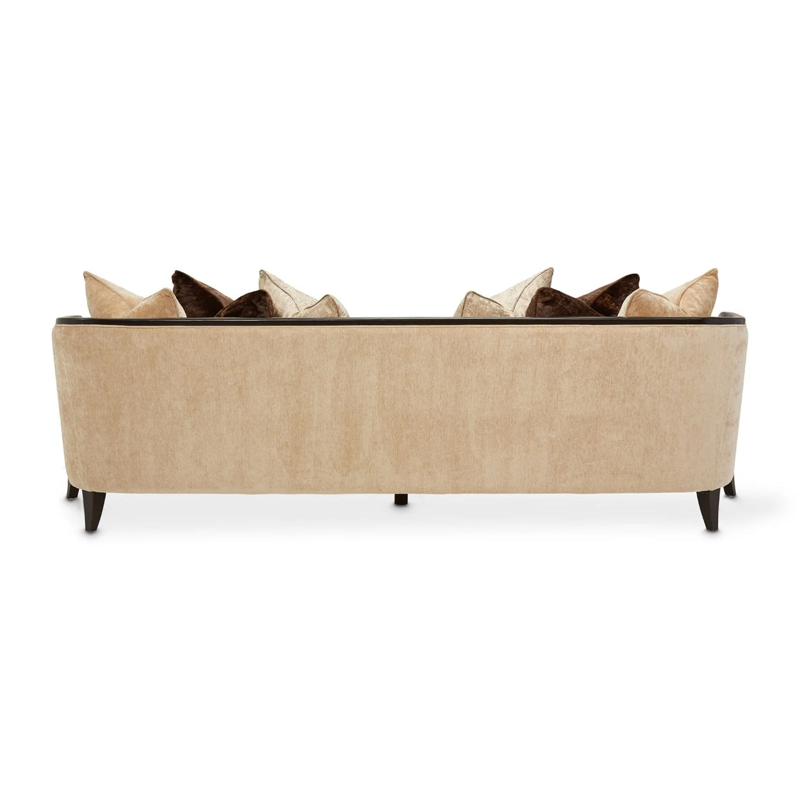 Michael Amini Malibu Crest Crotch Mahogany Sofa - Image 9