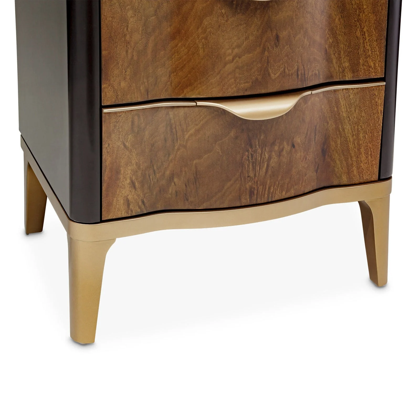 Michael Amini Malibu Crest Crotch Mahogany Swivel Lingerie Chest Armoire - Image 10