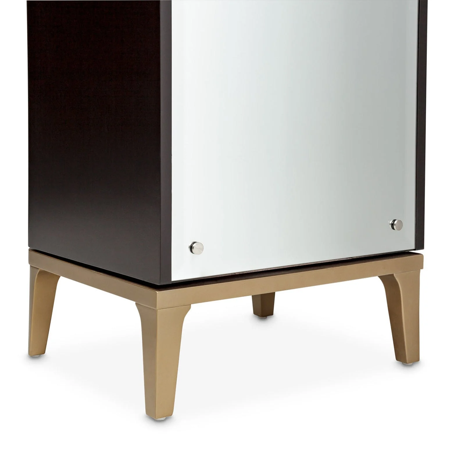 Michael Amini Malibu Crest Crotch Mahogany Swivel Lingerie Chest Armoire - Image 12