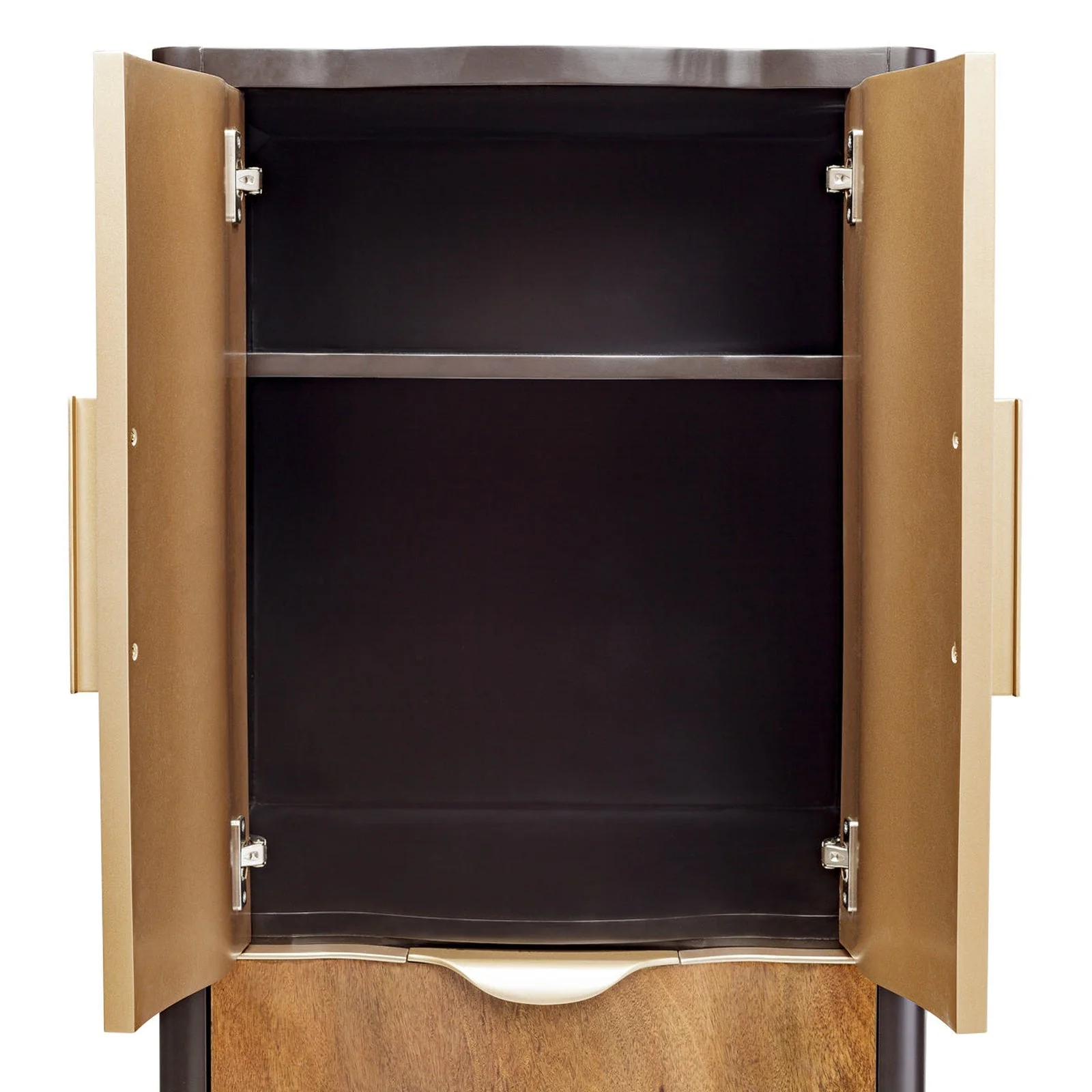 Michael Amini Malibu Crest Crotch Mahogany Swivel Lingerie Chest Armoire - Image 13