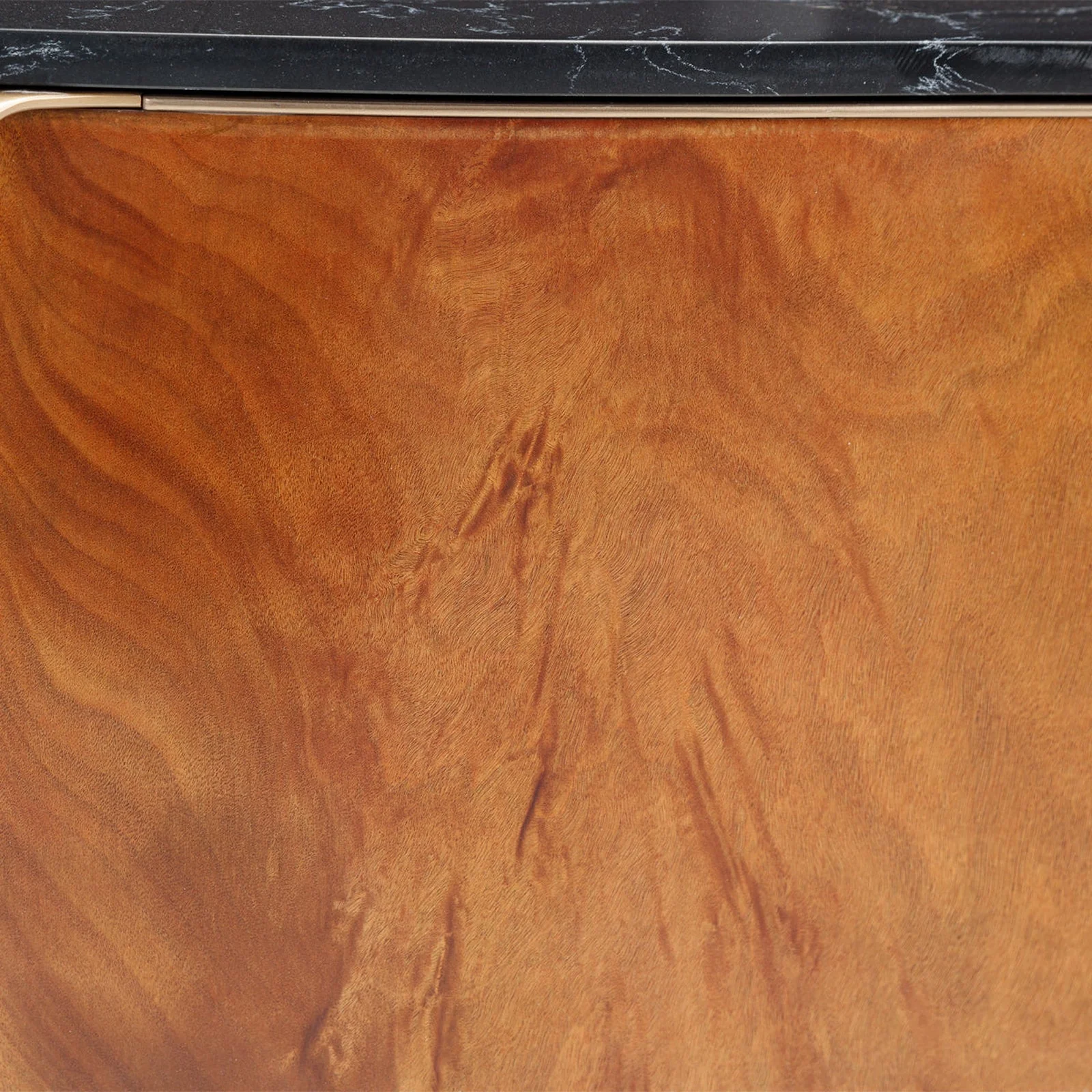 Michael Amini Malibu Crest Crotch Mahogany TV Console Media Cabinet - Image 9