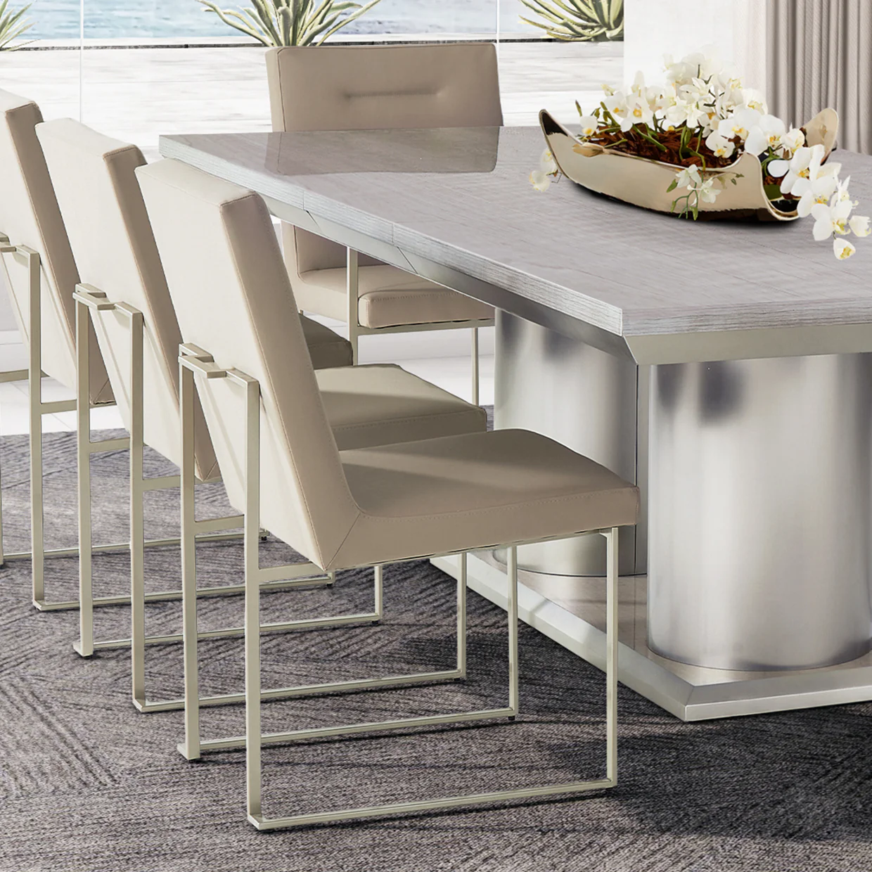Michael Amini Marin Dining Side Chair - Set of 2 - Image 13