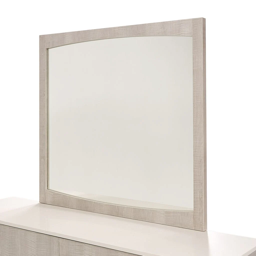 Michael Amini Marin Dresser with Mirror Set - Greige - Image 7