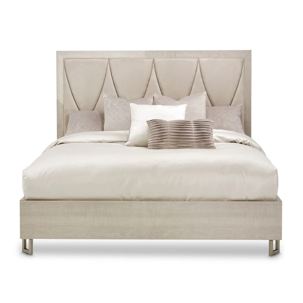 Michael Amini Marin Panel Bed - Greige - Image 2