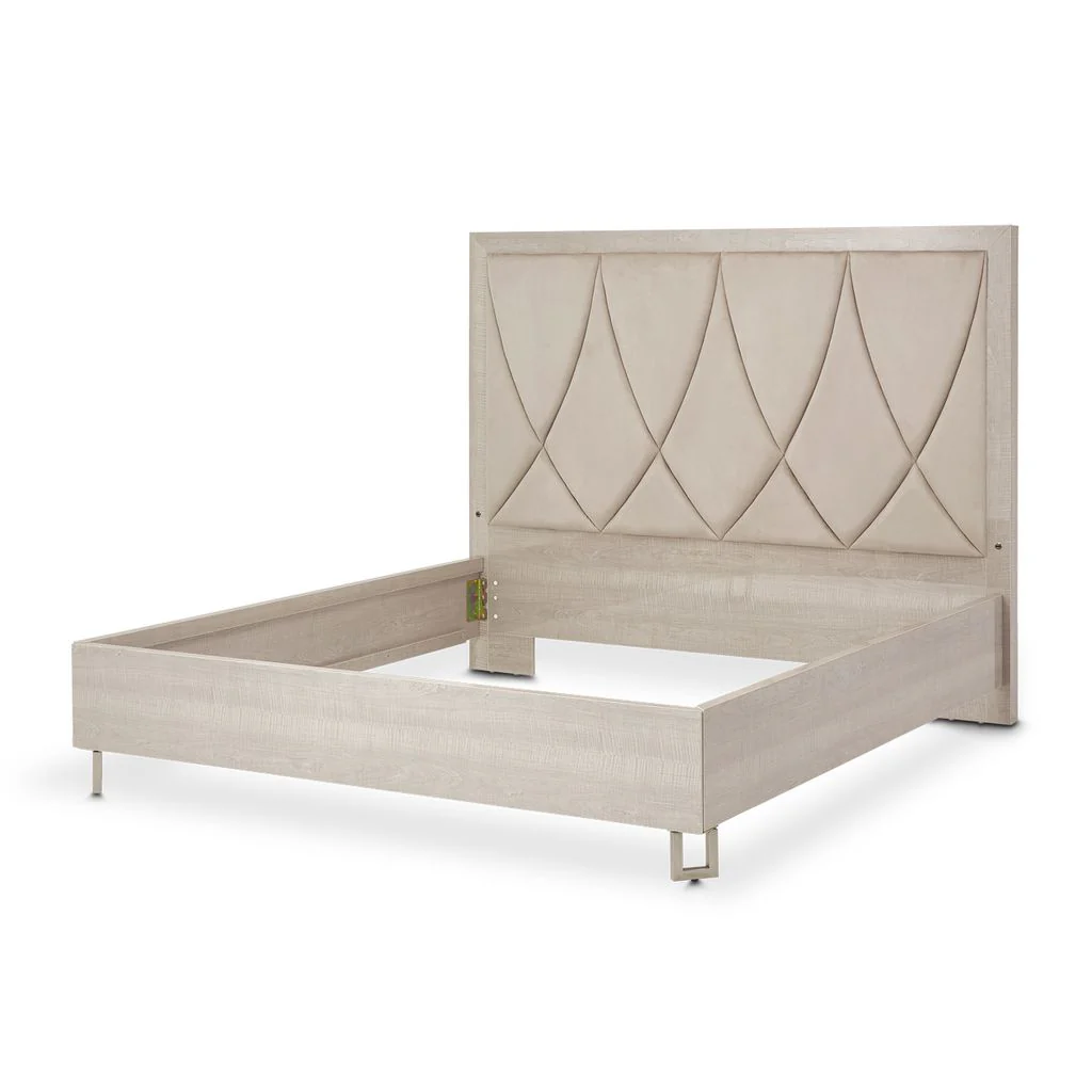 Michael Amini Marin Panel Bed - Greige - Image 4