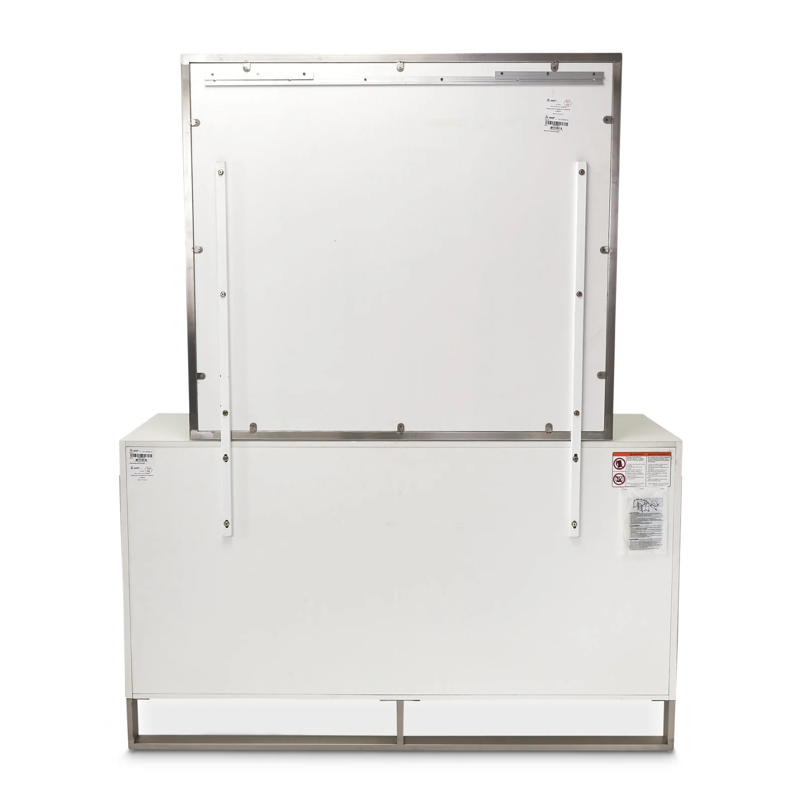 Michael Amini Marquee Dresser with Mirror - Cloud White - Image 9