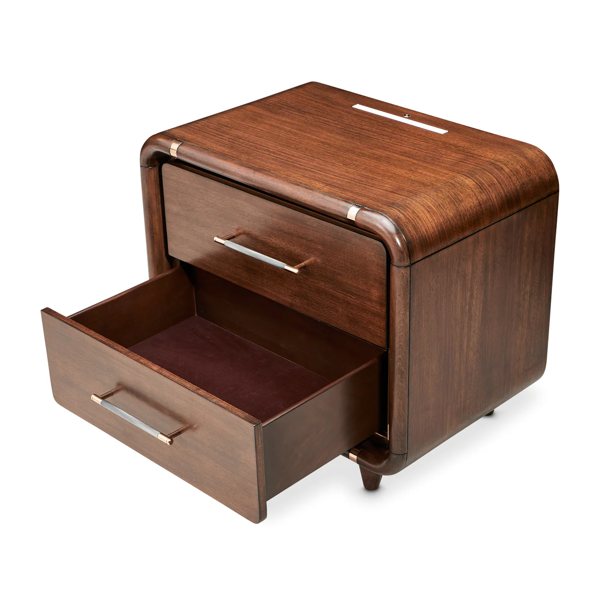 Michael Amini Mason Park Nightstand with LED Lighting - Image 2