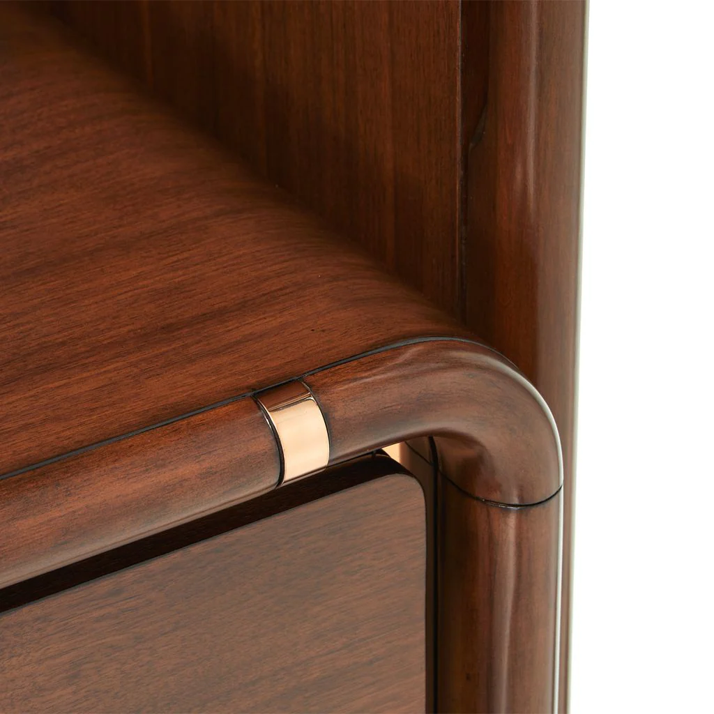 Michael Amini Mason Park Offset Chest with Storage Mirror - Umber - Image 13