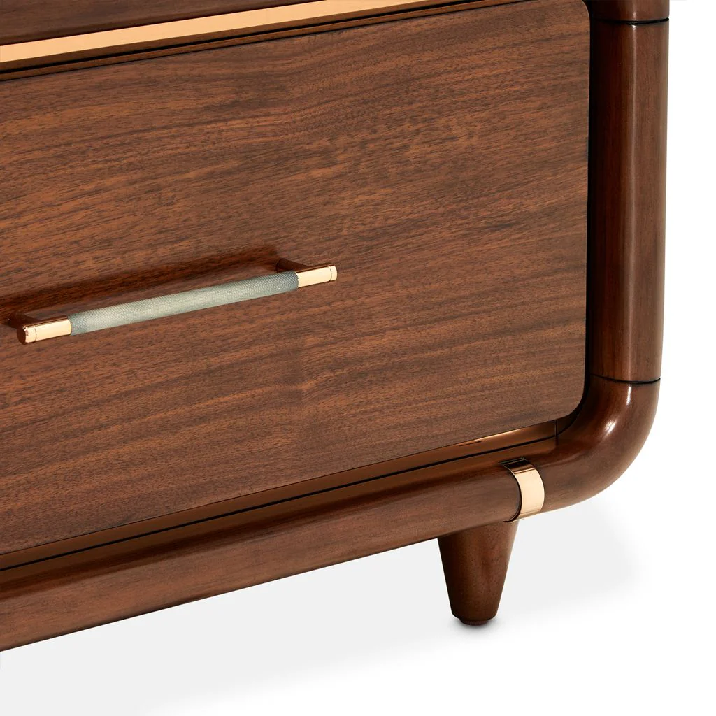 Michael Amini Mason Park Offset Chest with Storage Mirror - Umber - Image 14