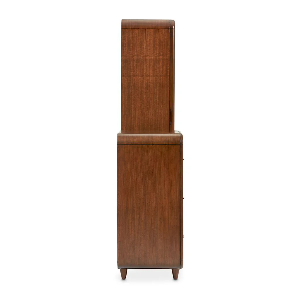 Michael Amini Mason Park Offset Chest with Storage Mirror - Umber - Image 16