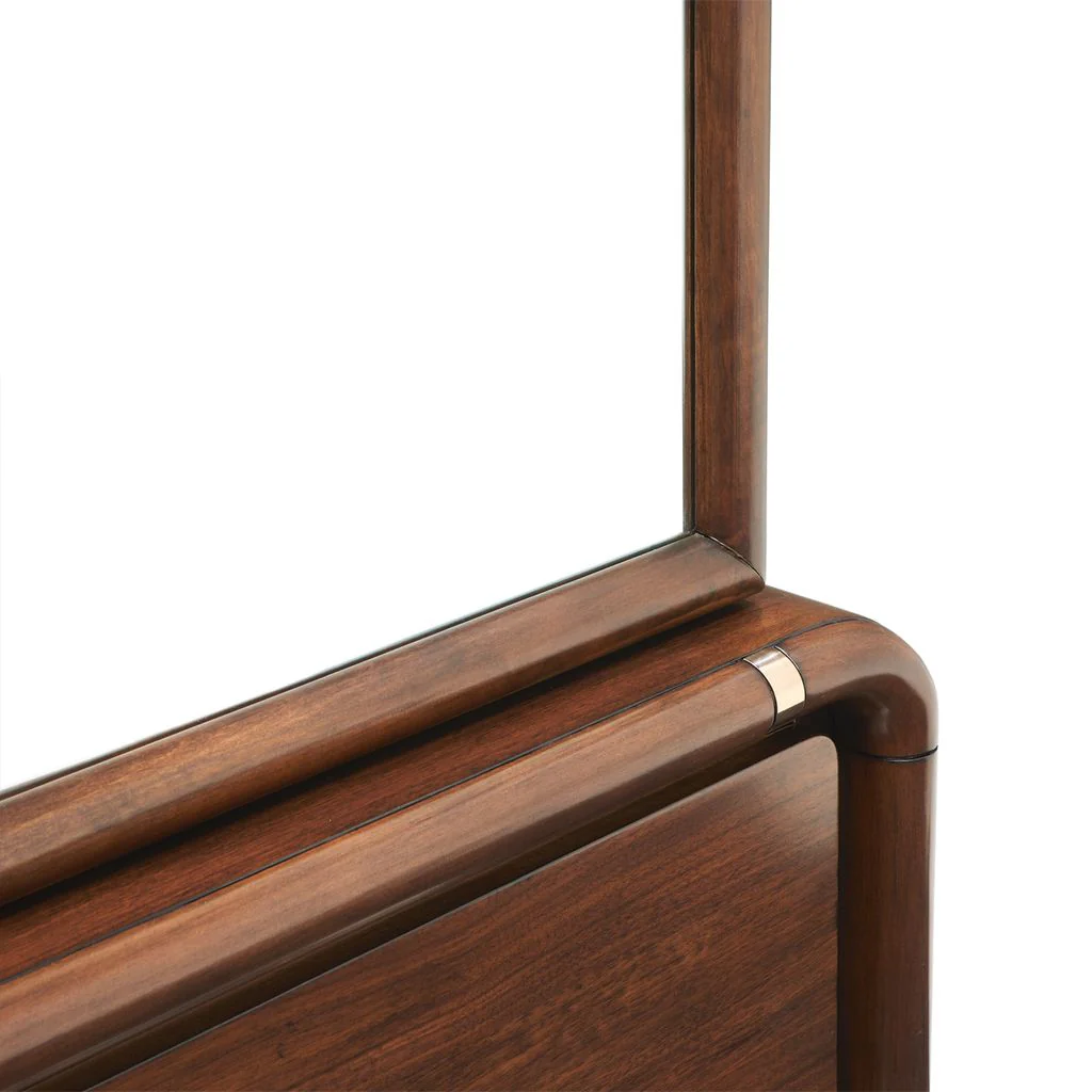 Michael Amini Mason Park Offset Chest with Storage Mirror - Umber - Image 9