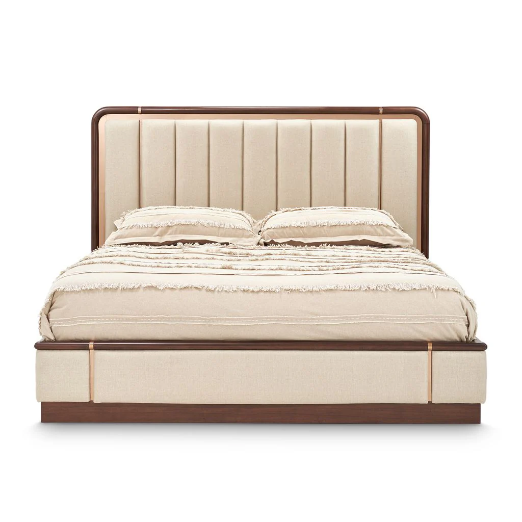 Michael Amini Mason Park Platform Bed with Lift Mechanism - Umber - Image 4