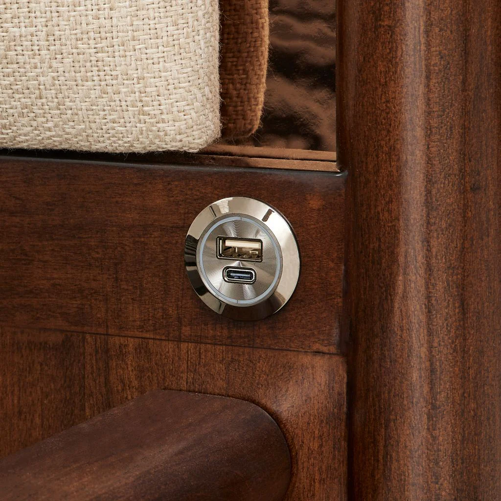 Michael Amini Mason Park Platform Bed with Lift Mechanism - Umber - Image 5