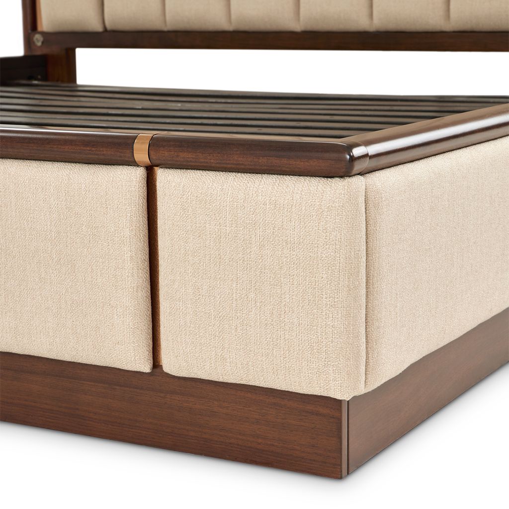 Michael Amini Mason Park Platform Bed with Lift Mechanism - Umber - Image 6