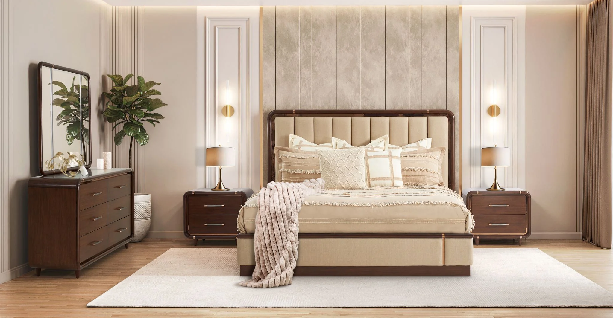 Michael Amini Mason Park Platform Bed with Lift Mechanism - Umber - Image 7