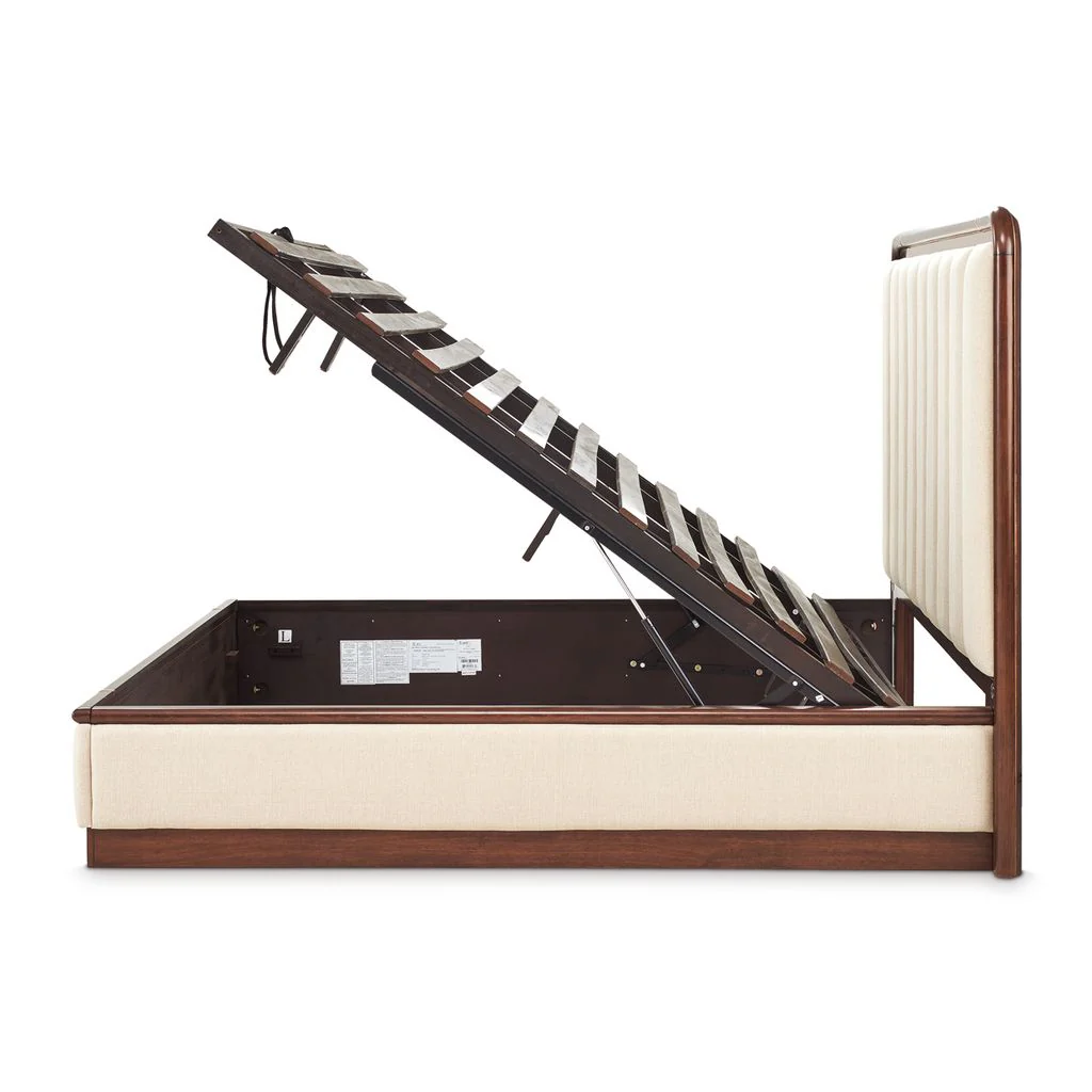 Michael Amini Mason Park Platform Bed with Lift Mechanism - Umber - Image 8