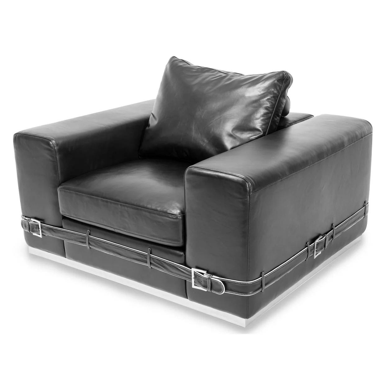 Michael Amini Mia Bella Ciras Leather Chair - Image 6