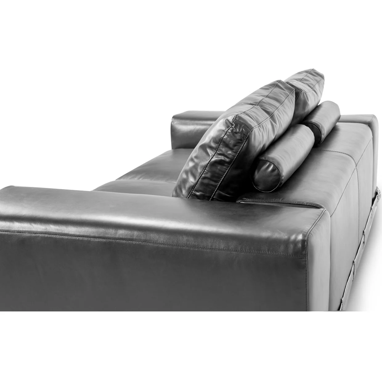 Michael Amini Mia Bella Ciras Leather Loveseat - Image 2