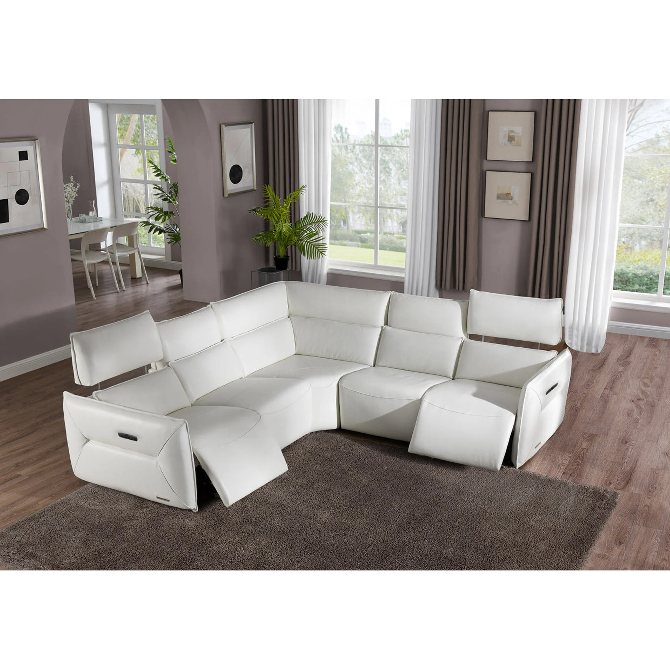 Michael Amini Mia Bella Verona 5 PC Sectional Set - Image 2
