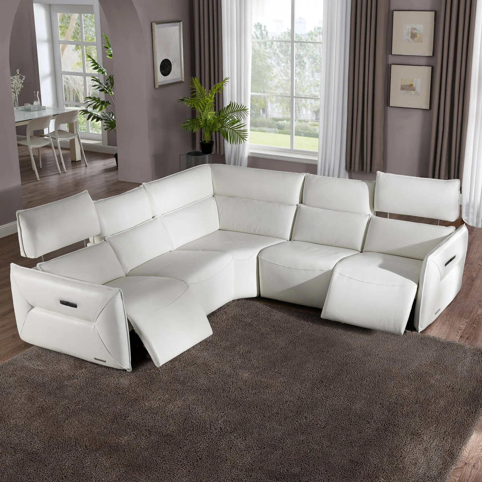 Michael Amini Mia Bella Verona 5 PC Sectional Set - Image 3