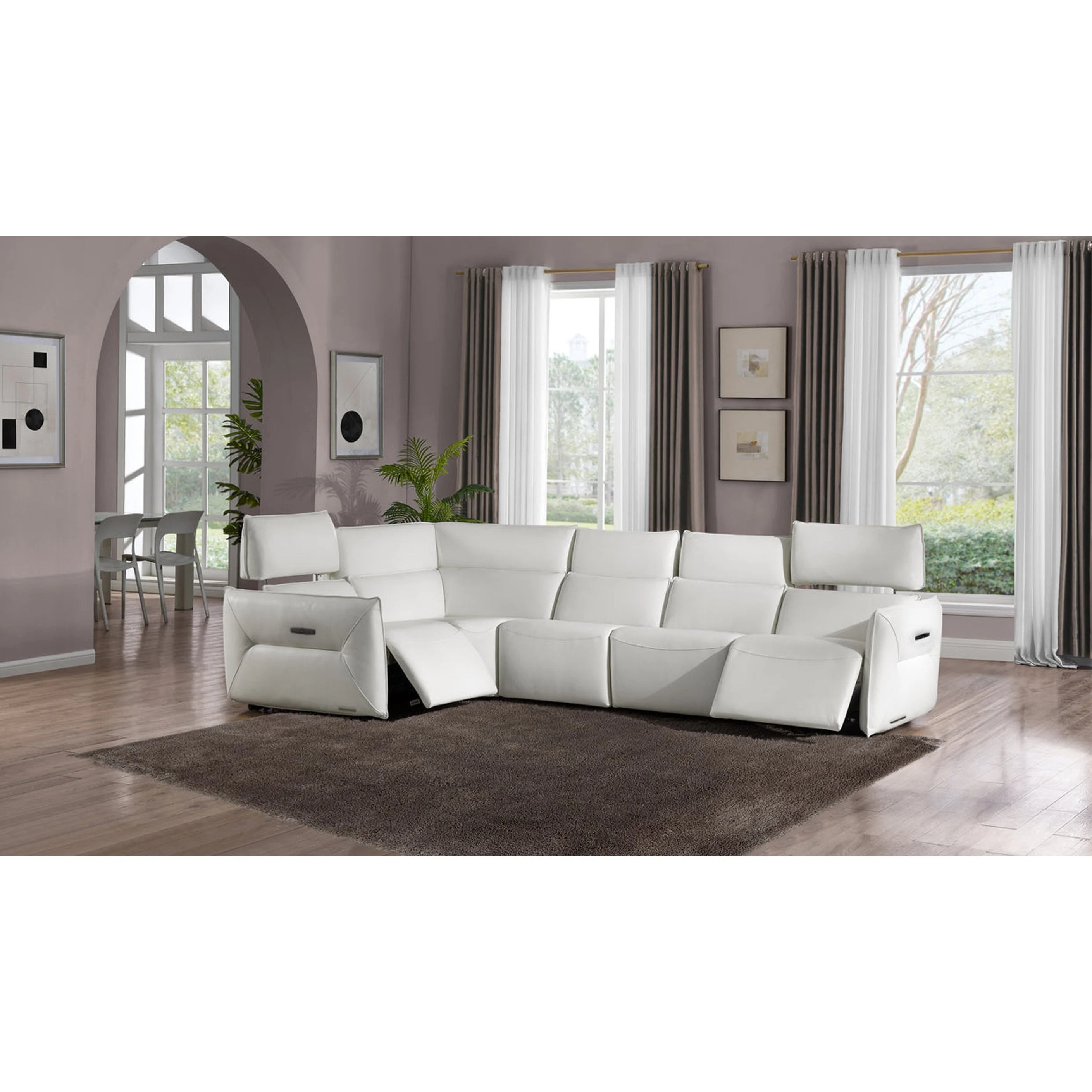 Michael Amini Mia Bella Verona 5 PC Sectional Set - Image 4