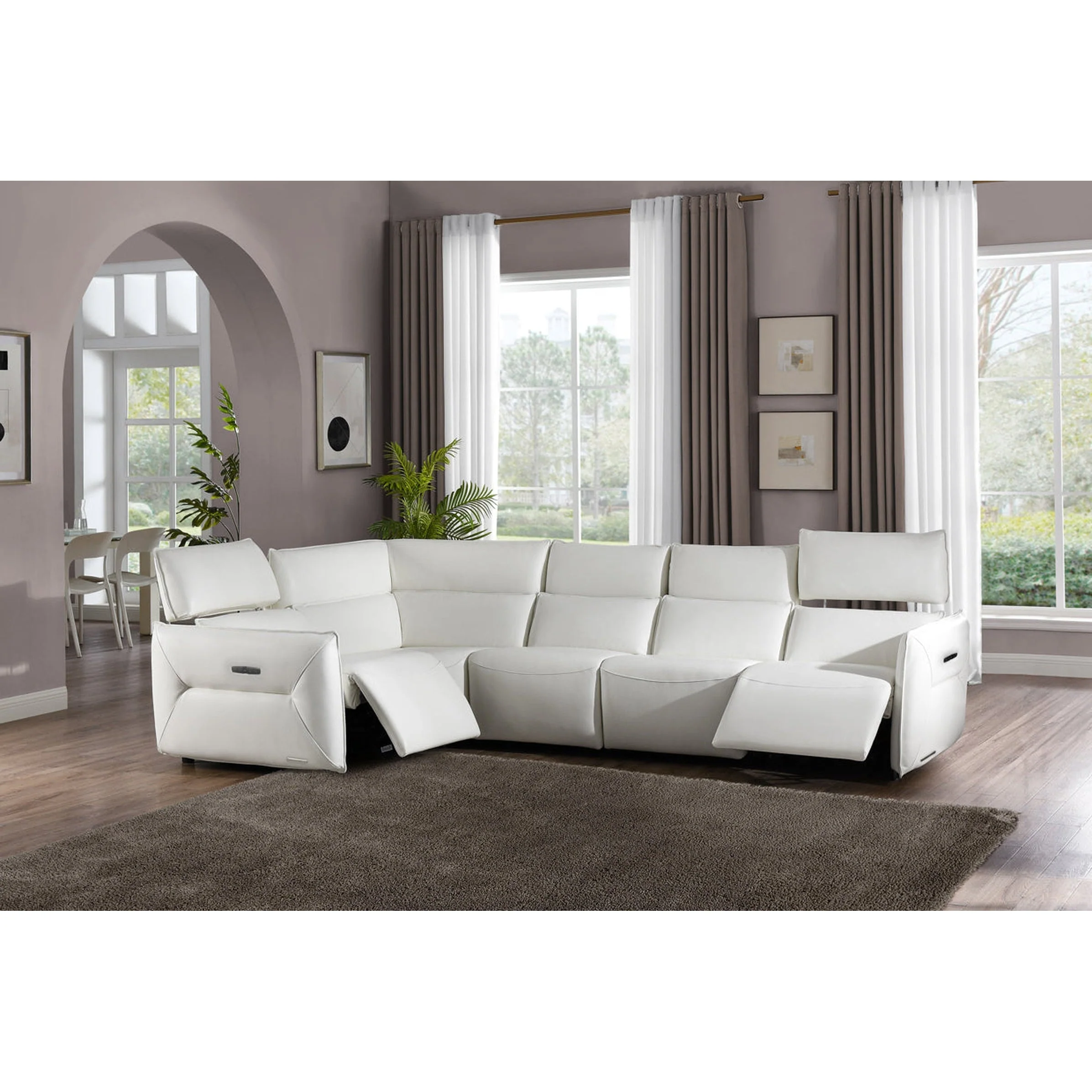 Michael Amini Mia Bella Verona 5 PC Sectional Set - Image 5