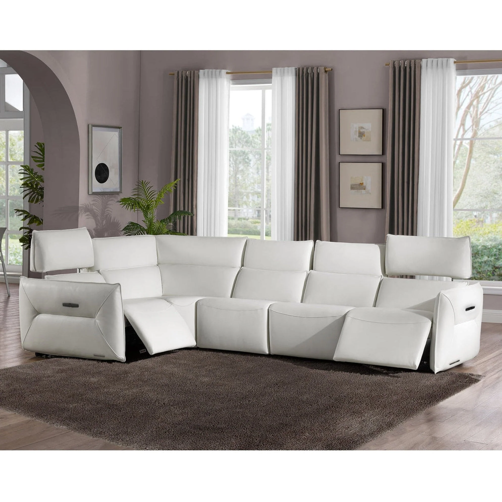 Michael Amini Mia Bella Verona 5 PC Sectional Set - Image 6