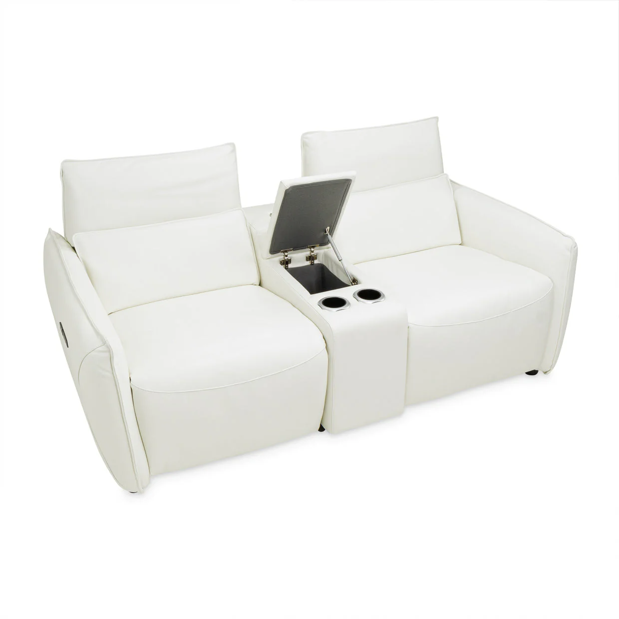 Michael Amini Mia Bella Verona Sectional Loveseat w/Storage Console 3pc - Image 2