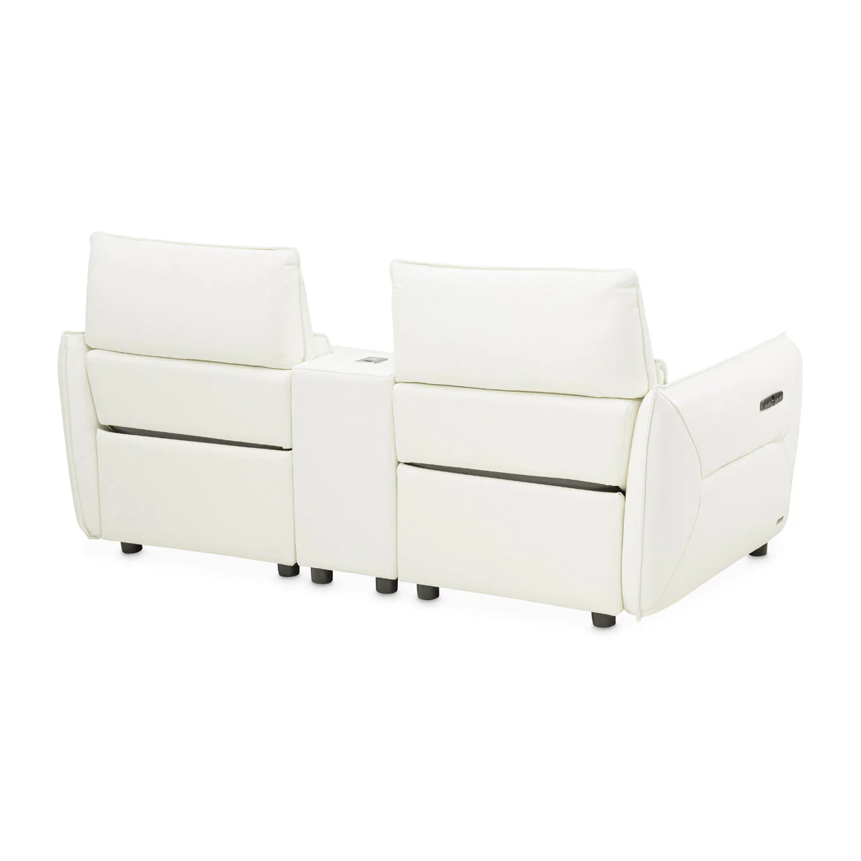 Michael Amini Mia Bella Verona Sectional Loveseat w/Storage Console 3pc - Image 6