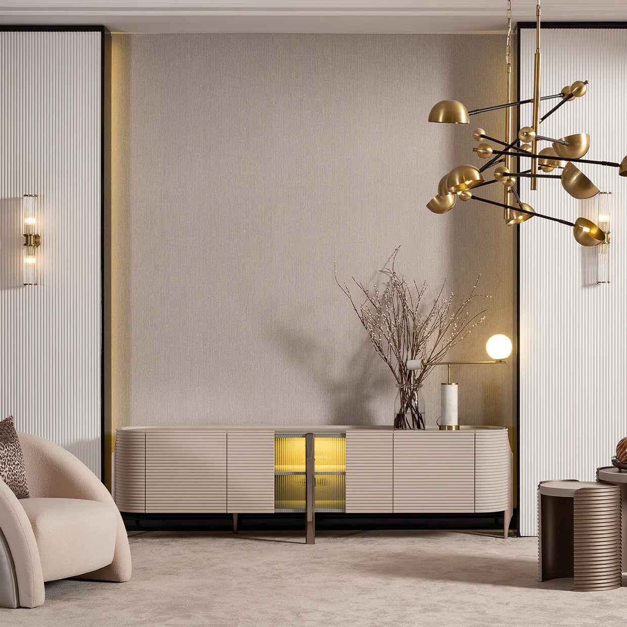 Michael Amini Mod Dream Media Cabinet - Image 19