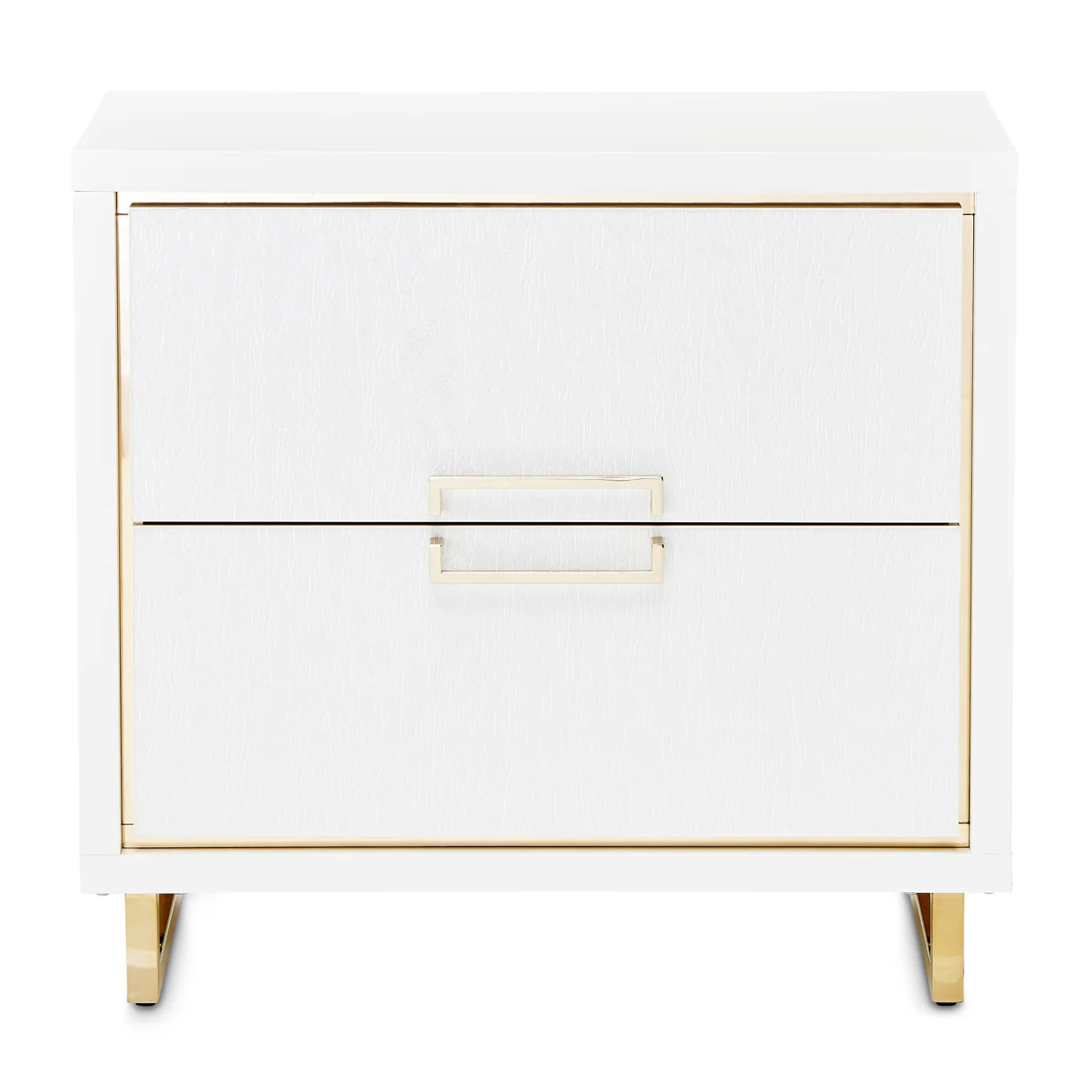 Michael Amini Palm Gate Nightstand Cloud White - Image 3