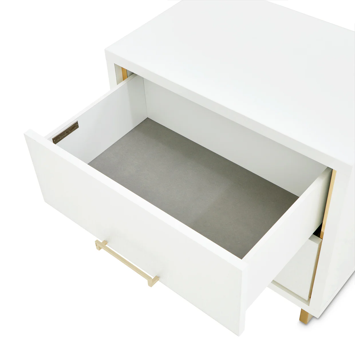 Michael Amini Palm Gate Nightstand Cloud White - Image 8