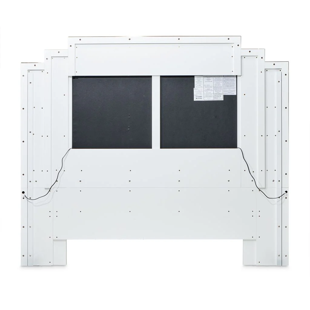 Michael Amini Palm Gate Upholstered Bed - Cloud White - Image 6