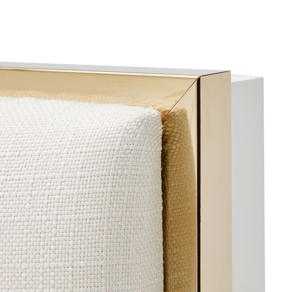 Michael Amini Palm Gate Upholstered Bed - Cloud White - Image 7