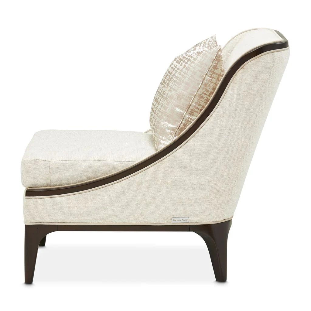 Michael Amini Paris Chic Accent Chair - Cremini/Espresso - Image 10