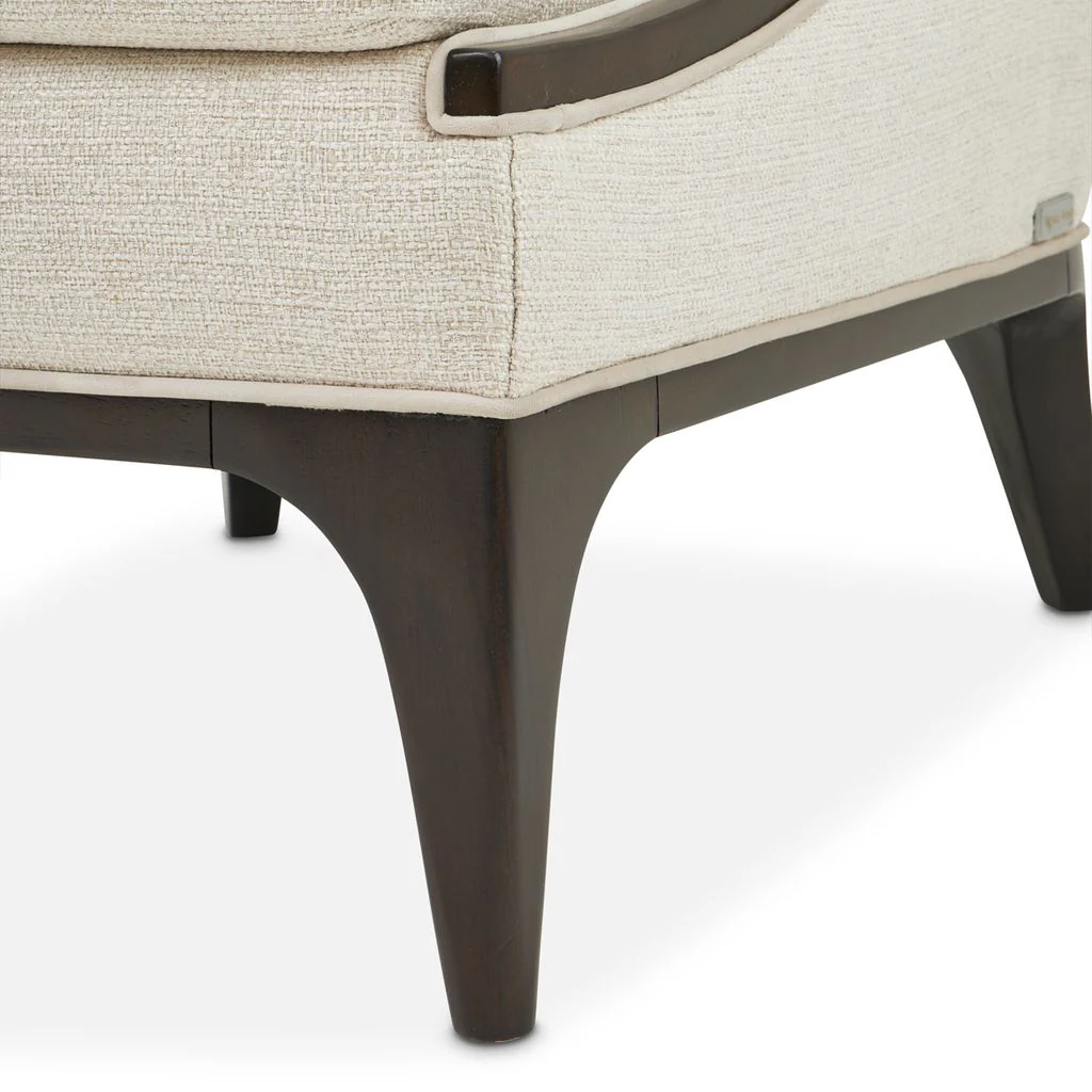 Michael Amini Paris Chic Accent Chair - Cremini/Espresso - Image 11