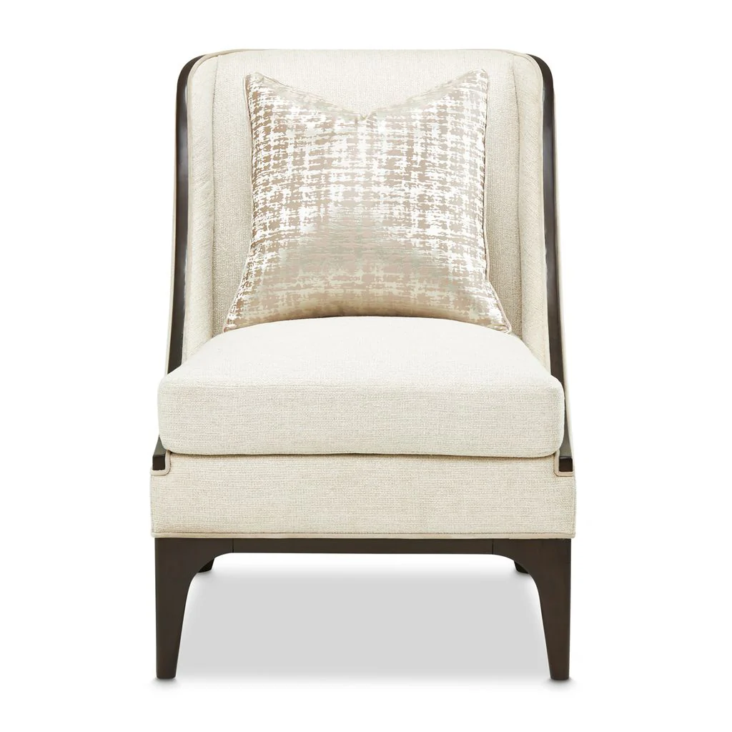 Michael Amini Paris Chic Accent Chair - Cremini/Espresso - Image 2