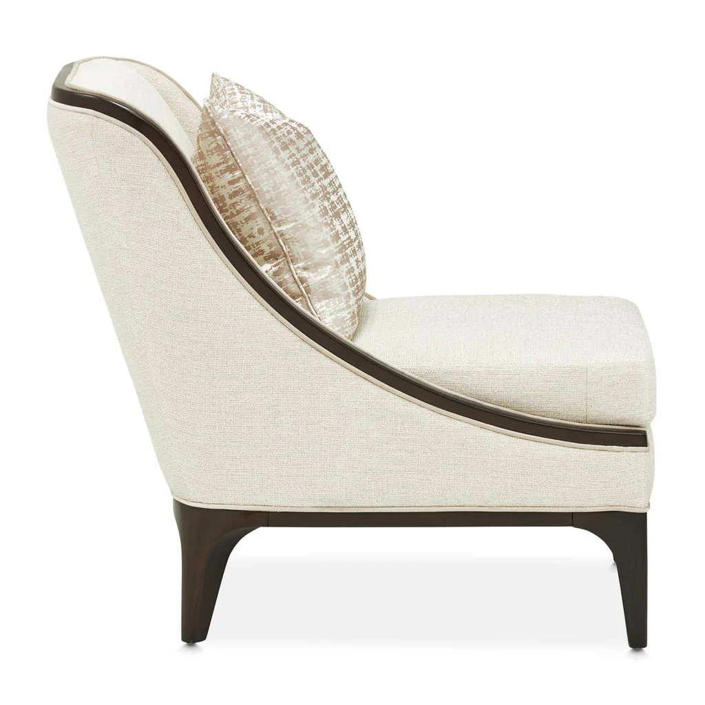 Michael Amini Paris Chic Accent Chair - Cremini/Espresso - Image 5
