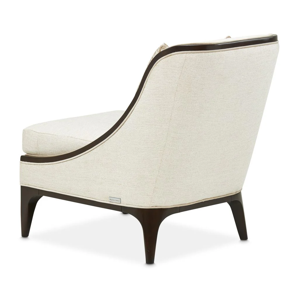 Michael Amini Paris Chic Accent Chair - Cremini/Espresso - Image 8