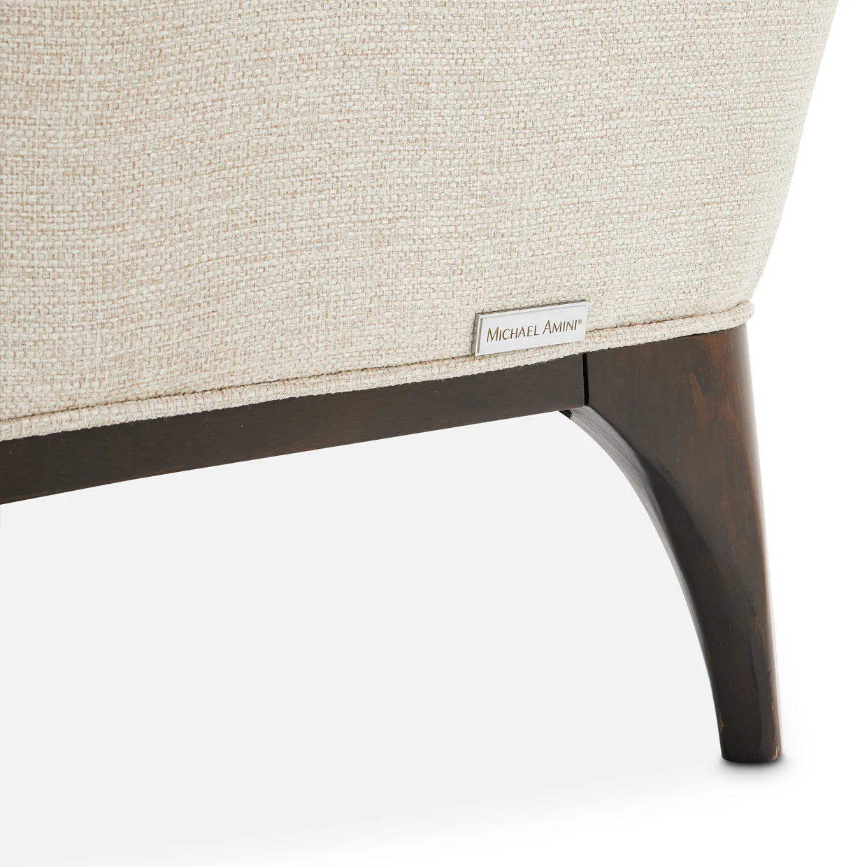 Michael Amini Paris Chic Armless Chaise Cremini Espresso - Image 10