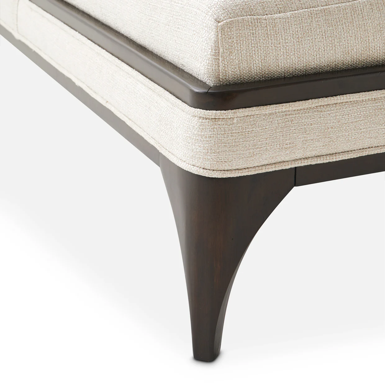 Michael Amini Paris Chic Armless Chaise Cremini Espresso - Image 11