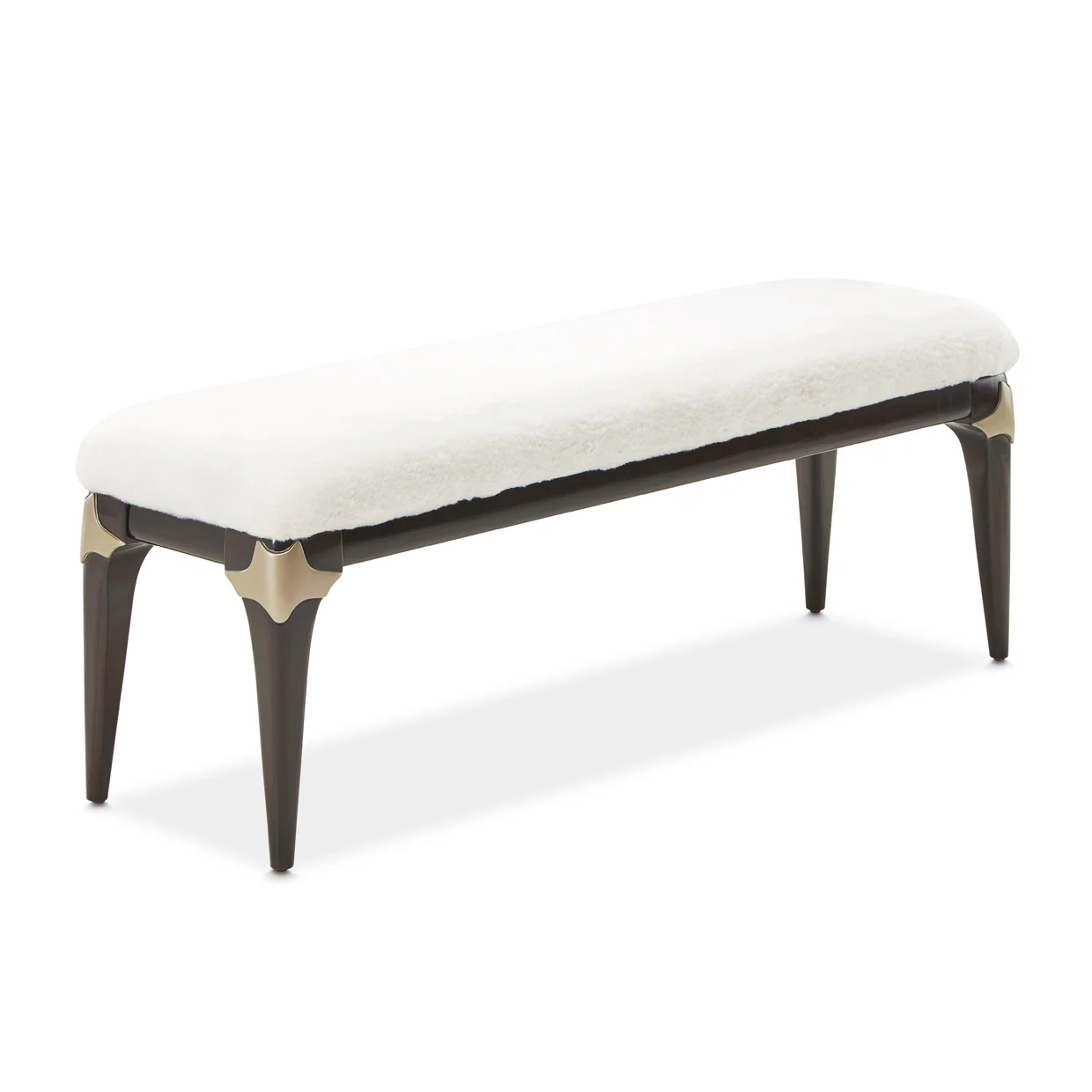 Michael Amini Paris Chic Bed Bench Espresso - Image 3