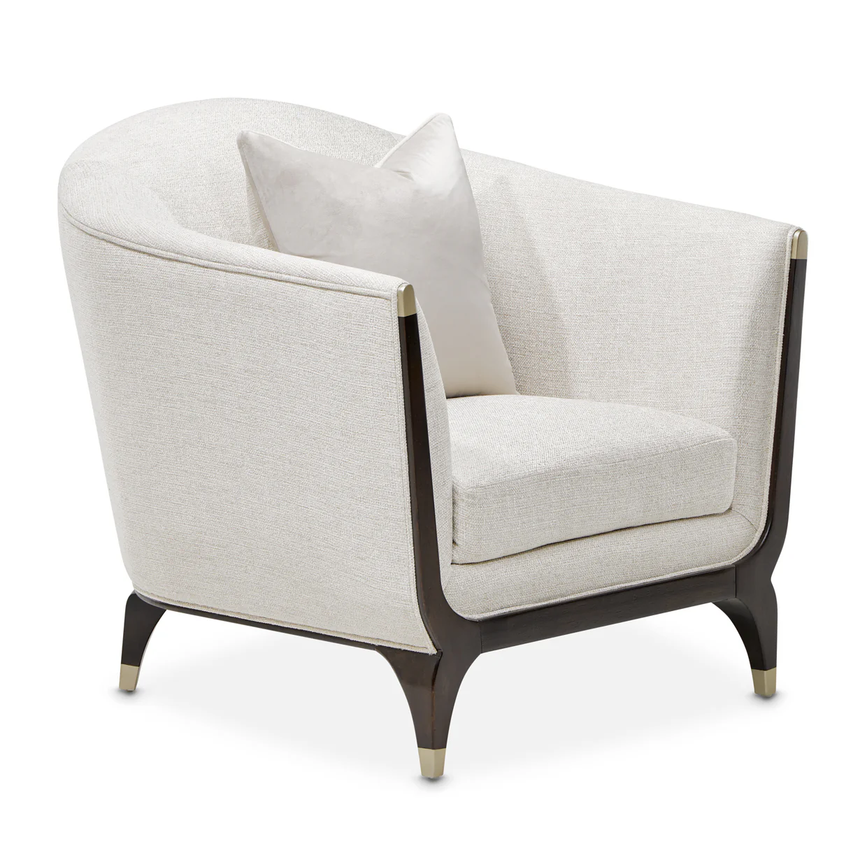 Michael Amini Paris Chic Matching Chair Cremini Espresso - Image 8