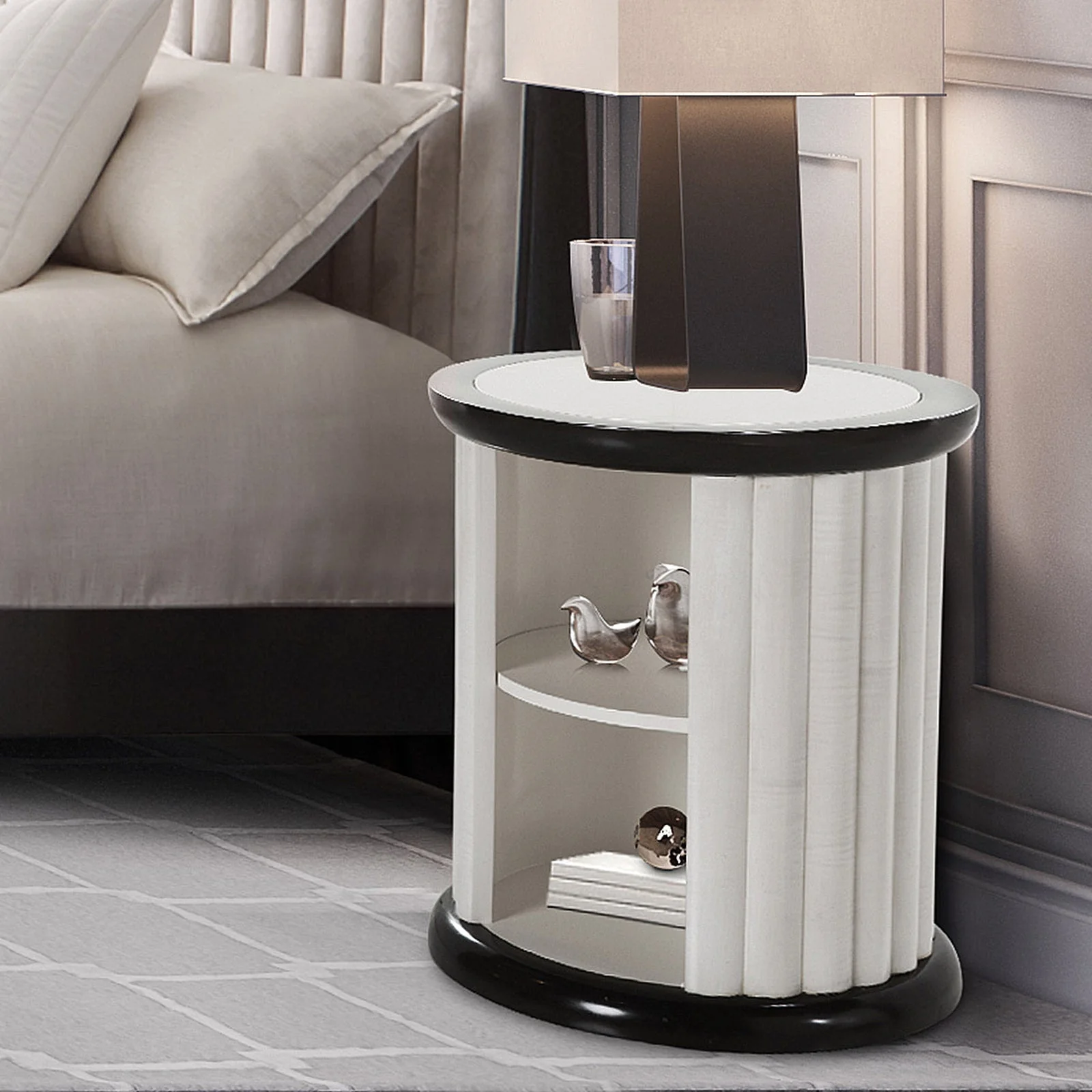 Michael Amini Paris Chic Round End Table - Image 5