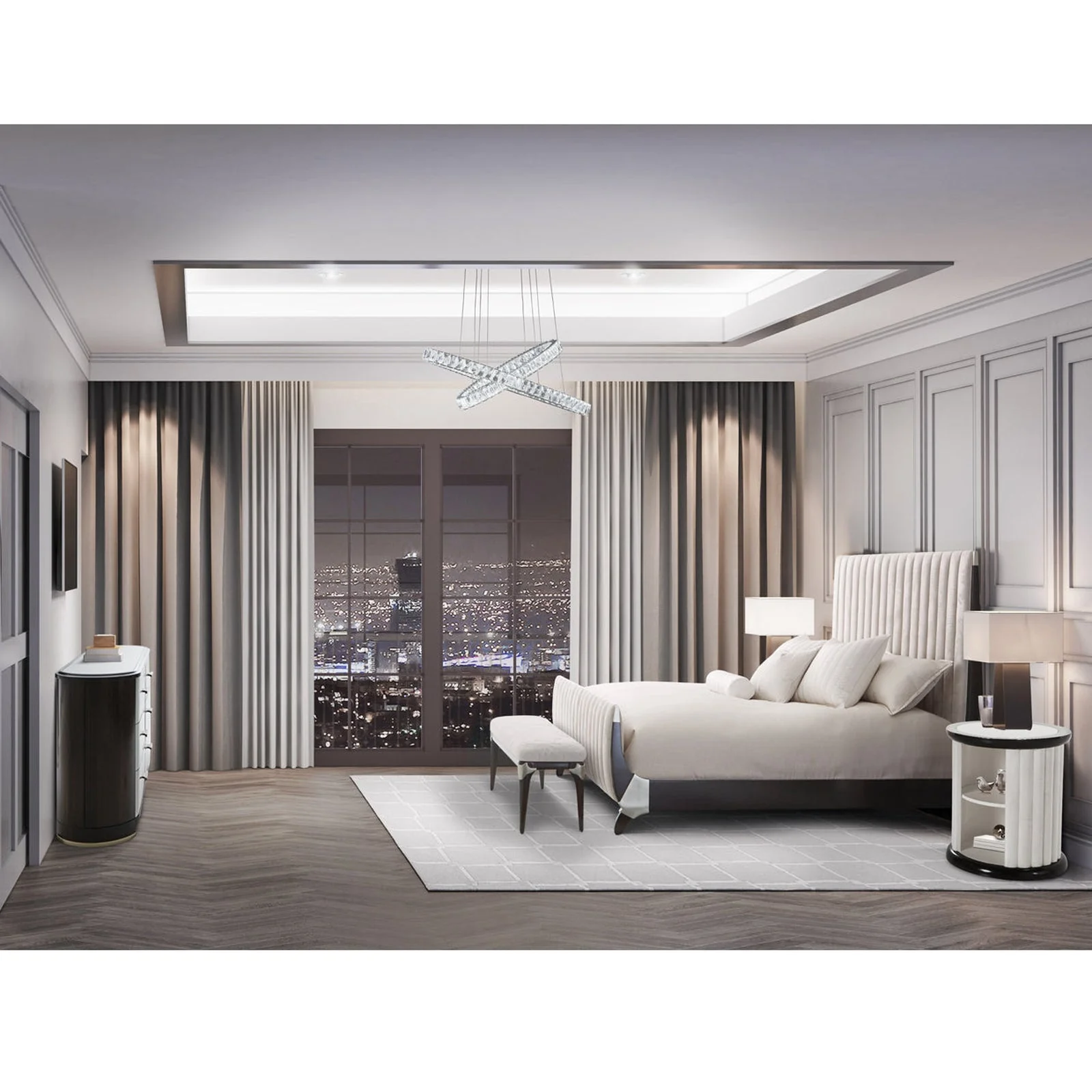 Michael Amini Paris Chic Round End Table - Image 6
