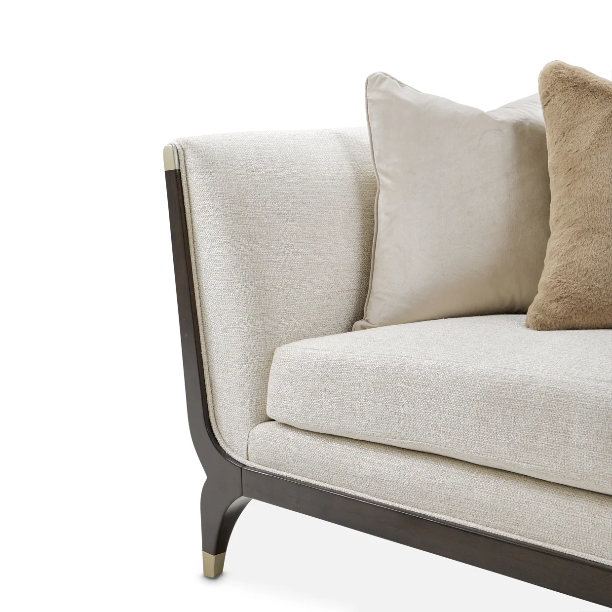 Michael Amini Paris Chic Sofa Cremini Espresso - Image 10