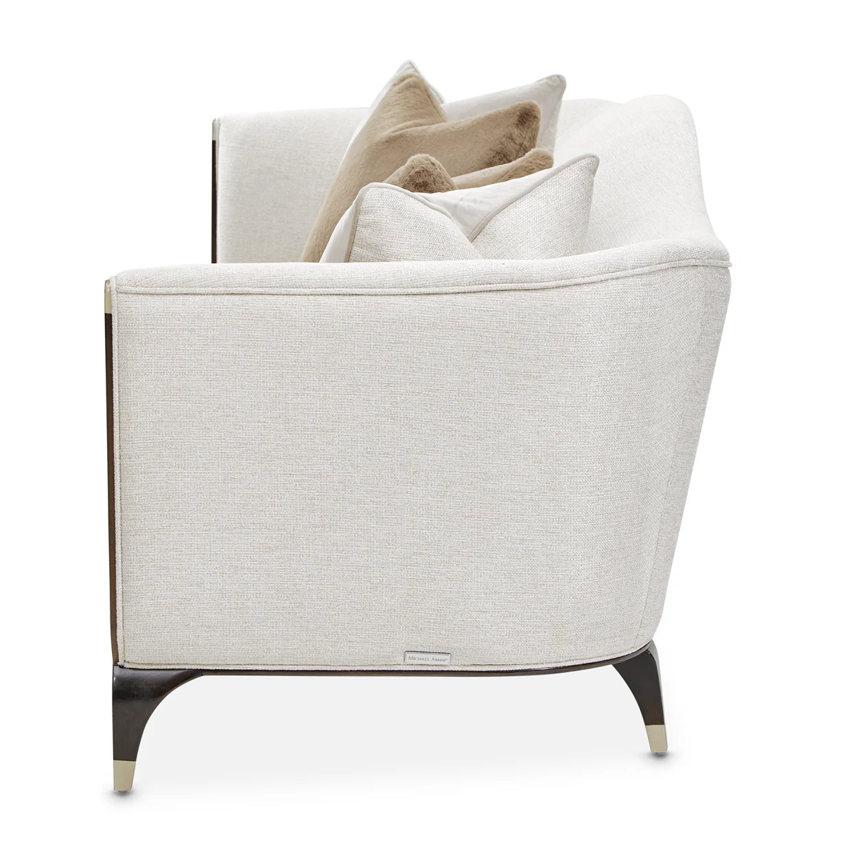 Michael Amini Paris Chic Sofa Cremini Espresso - Image 3